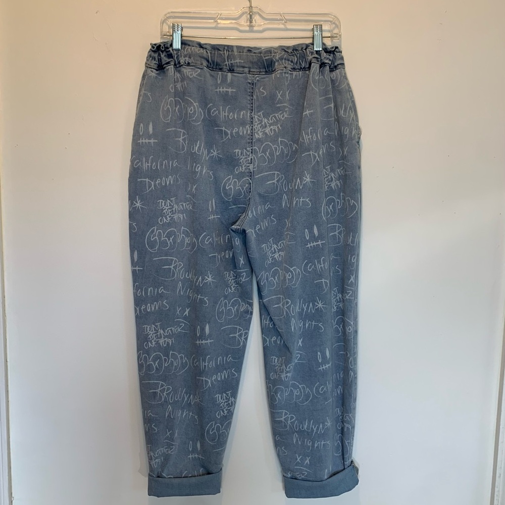 Gemma Rae Drawstring Graffiti Jeans - Picture 5 of 8